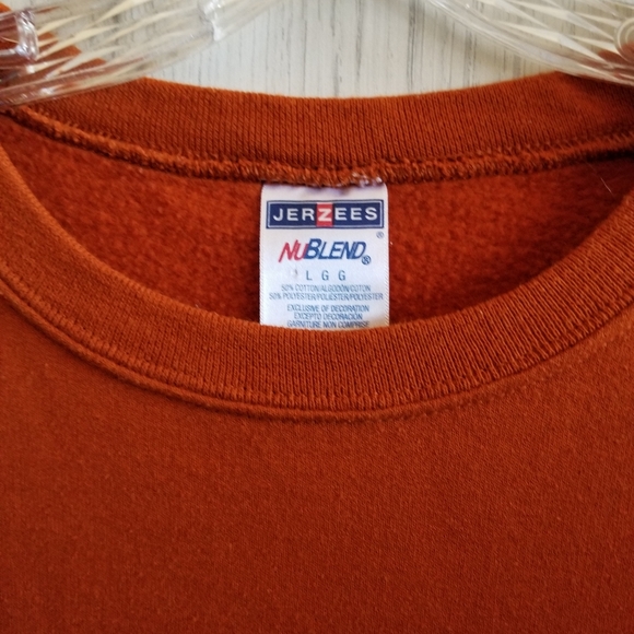 Vintage Jerzees Autumn Leaves Sweatshirt Orange/Rust - Picture 6 of 8
